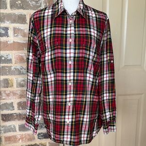 Ralph Lauren Jeans Co. Plaid Flannel Button-Down Shirt Plus Sz 1X